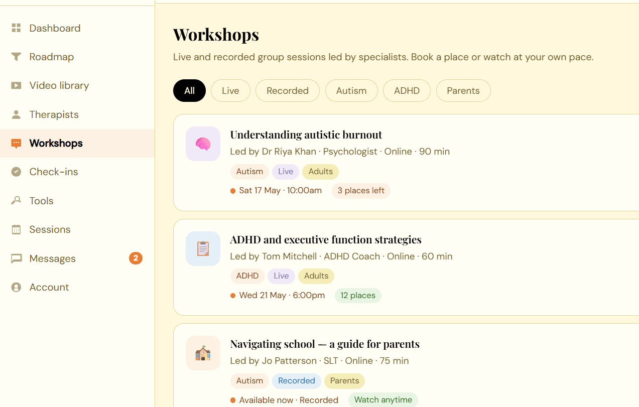 Workshops
